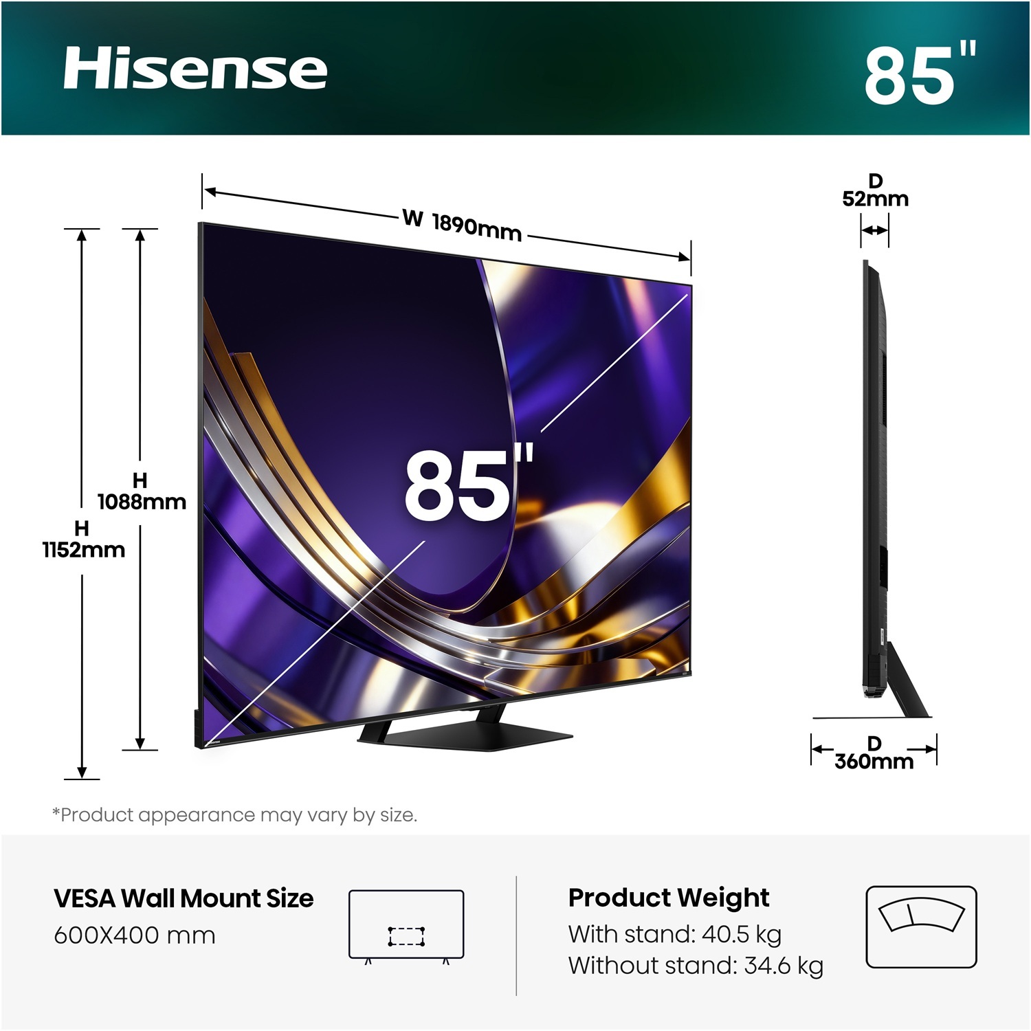 Телевизор Hisense Mini LED 75U7S PRO фото2