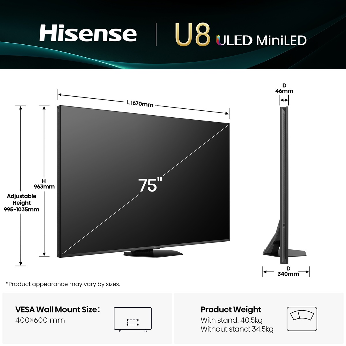 Телевизор Hisense Mini LED 75U8Q фото2