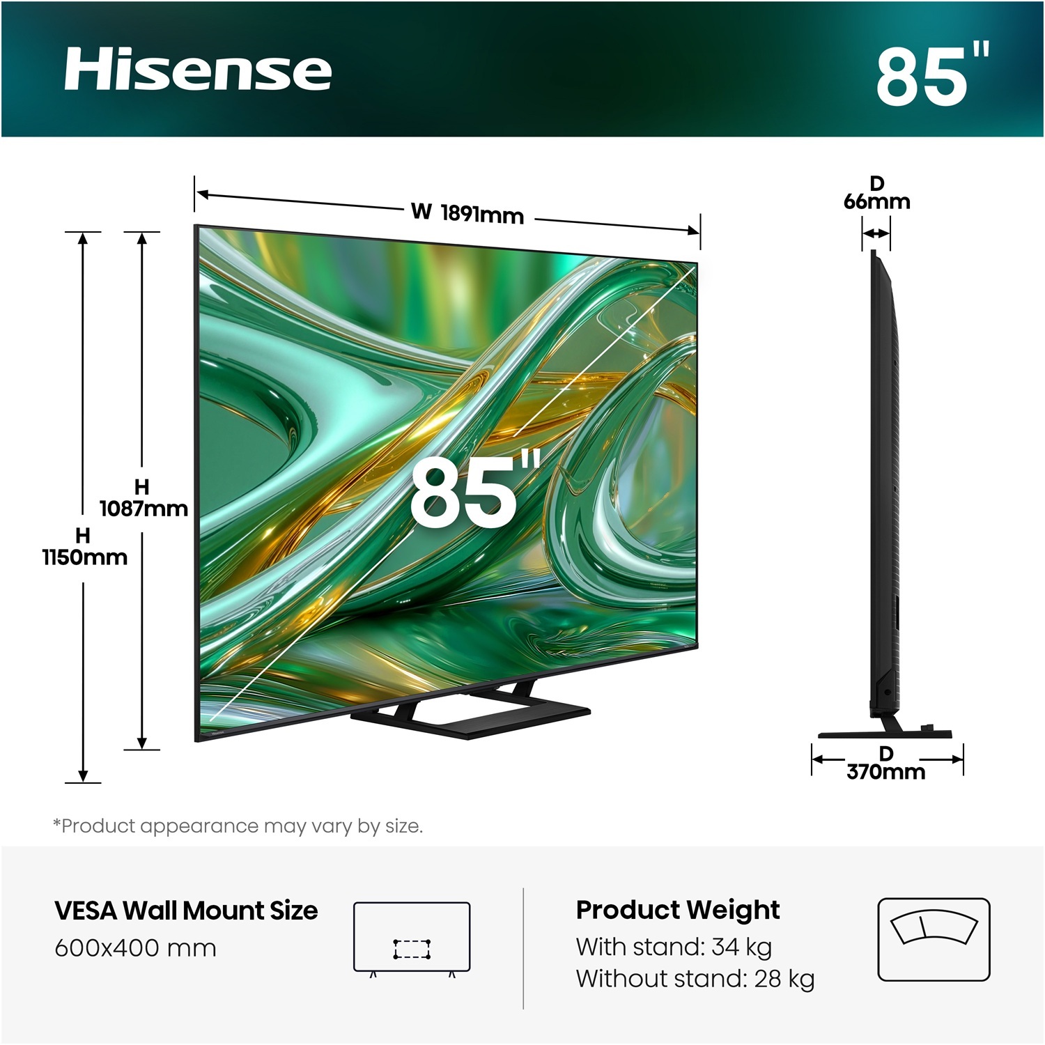 Телевизор Hisense Mini LED 85E8S фото6