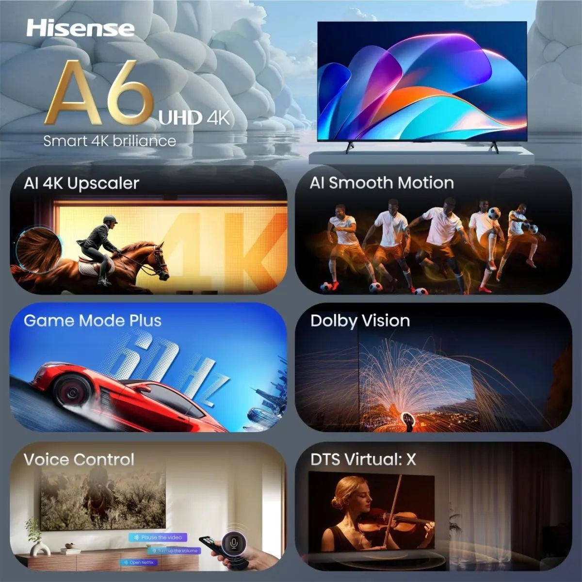 Телевізор Hisense 55A6S фото2