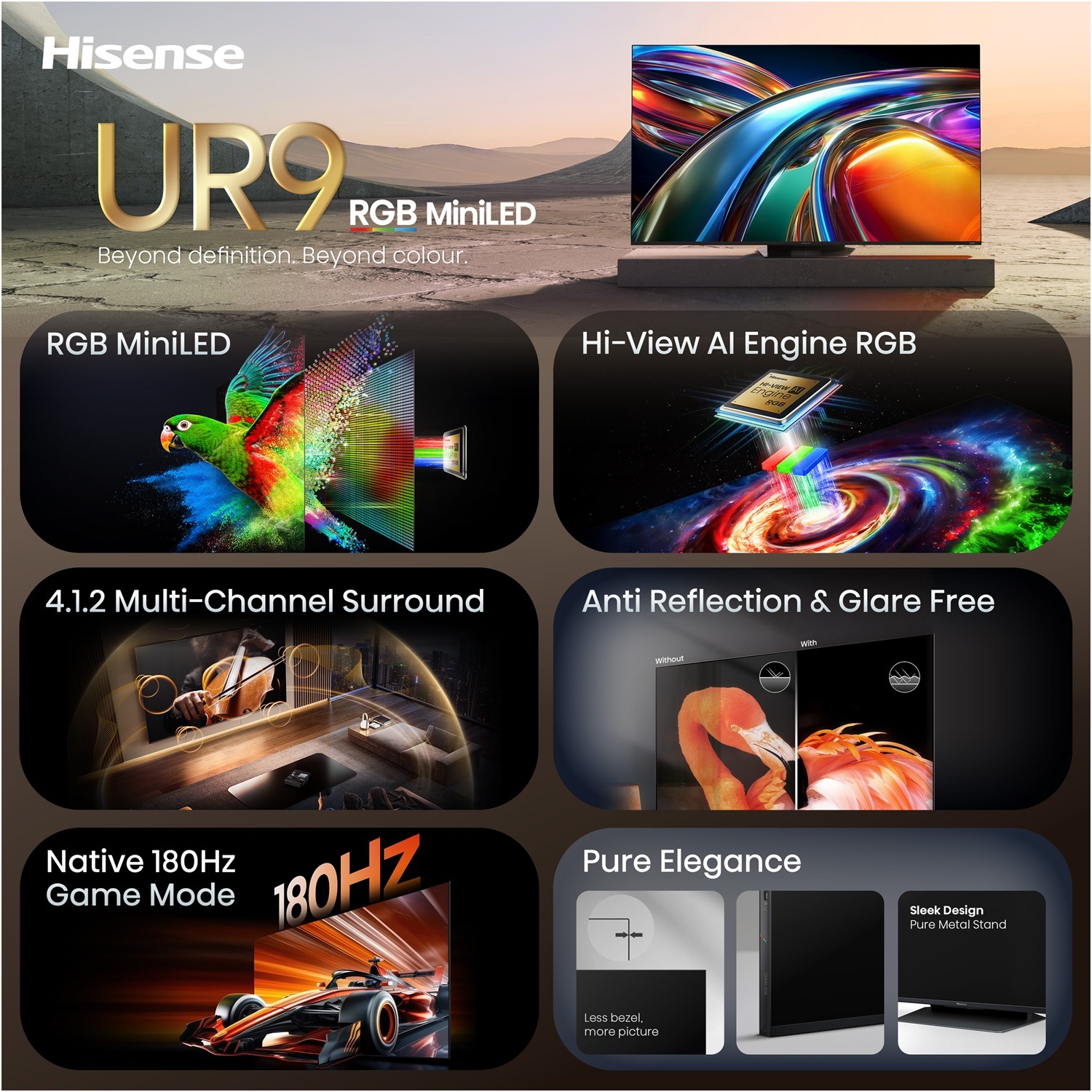 Телевизор Hisense RGB Mini LED 85UR9S фото2