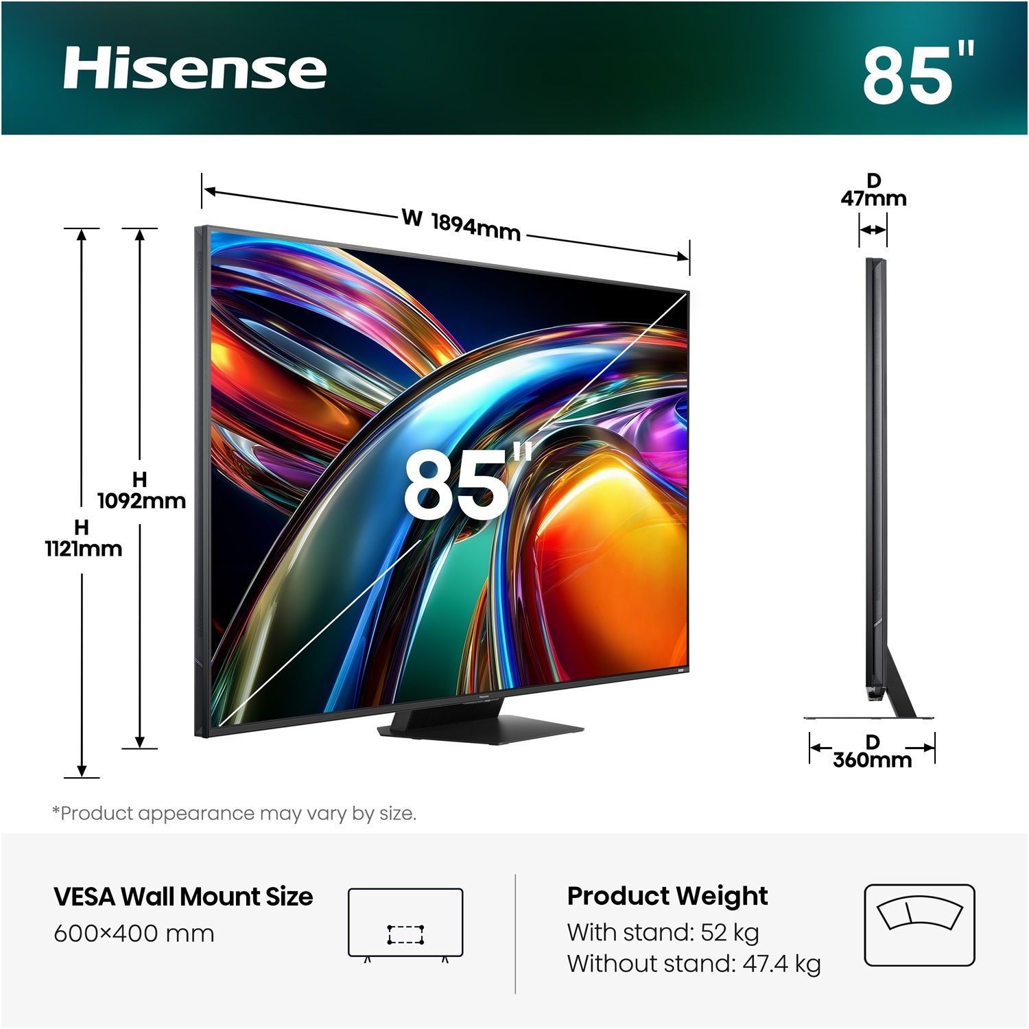 Телевизор Hisense RGB Mini LED 85UR9S фото9