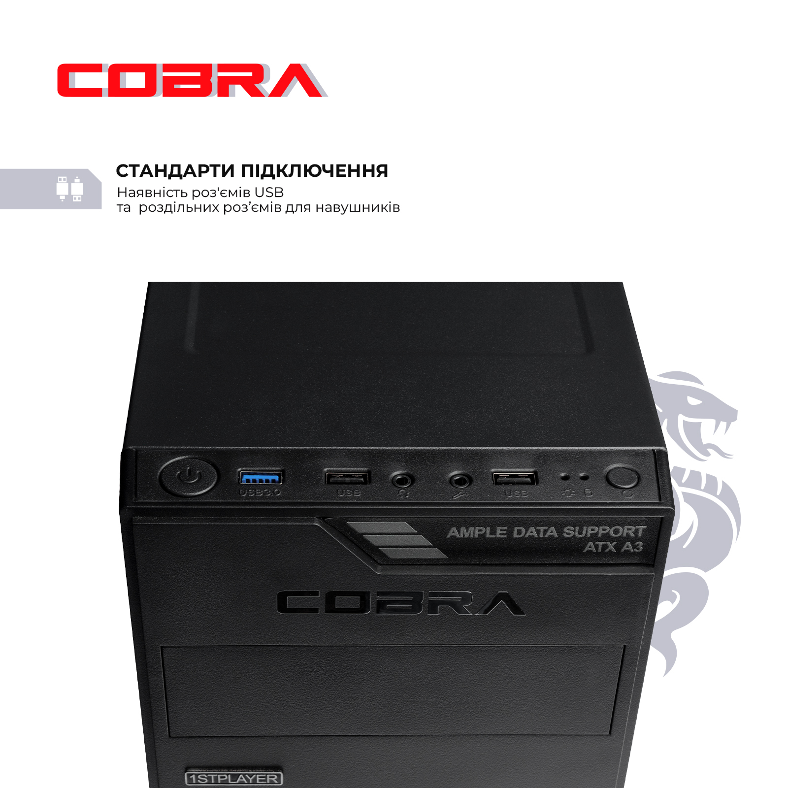 Системный блок COBRA Optimal (I121.8.H2S2.INT.25002) фото