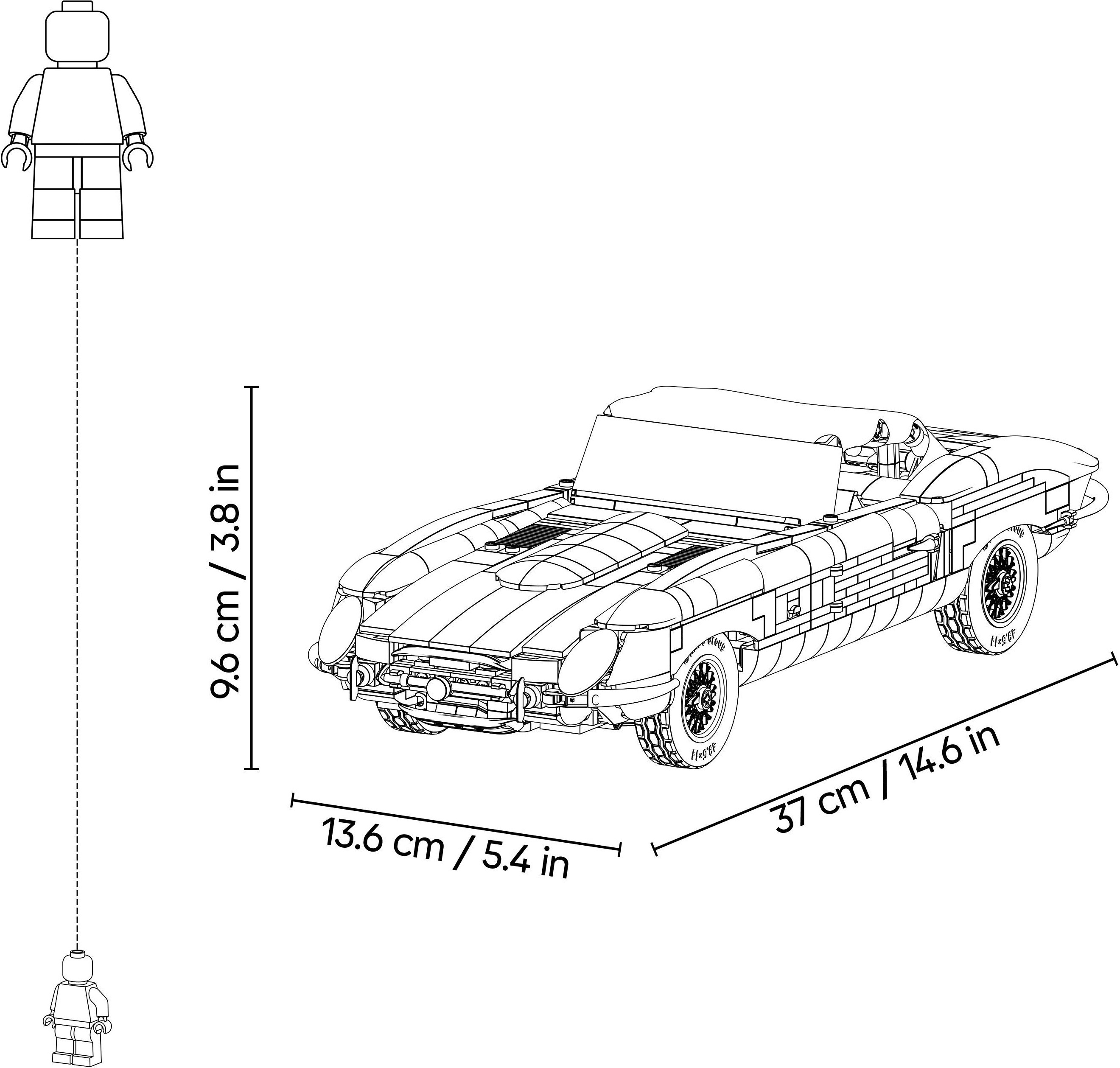 LEGO 11381 Icons Jaguar E-Type фото3