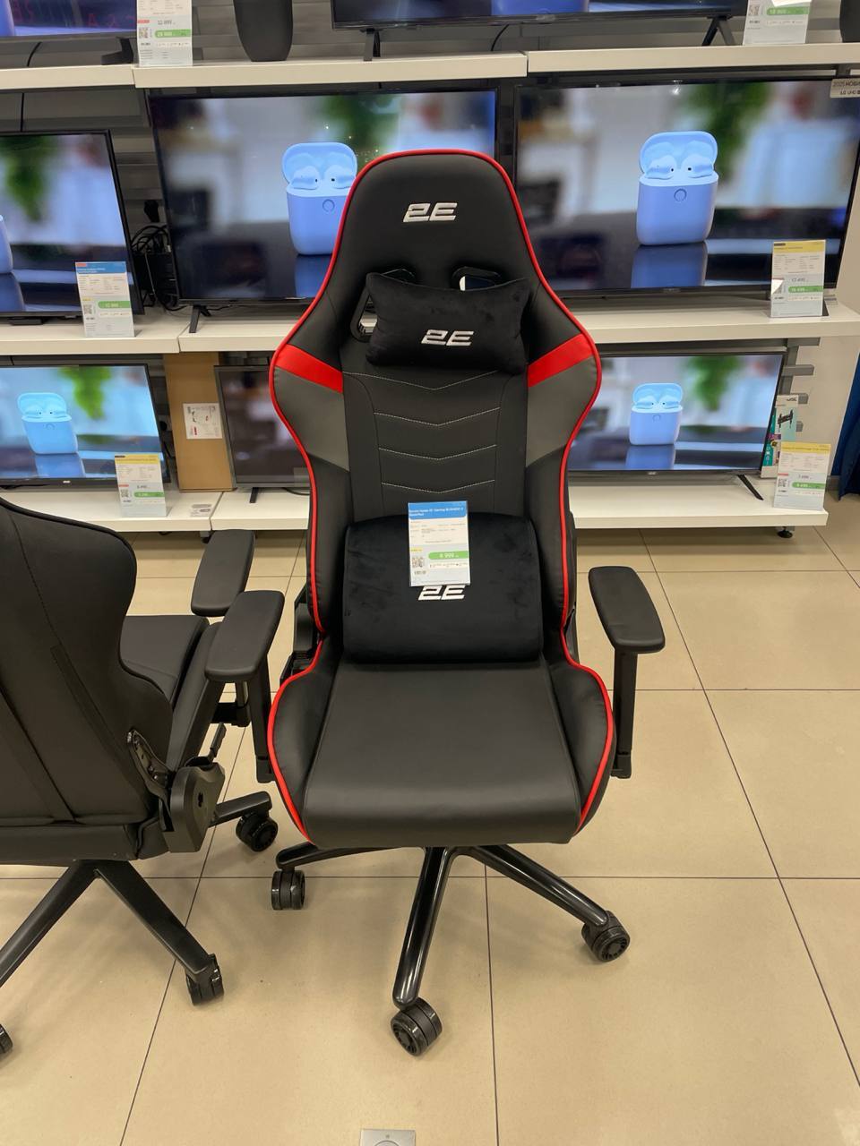 Кресло игровое 2E Gaming BUSHIDO II Black/Red фото2