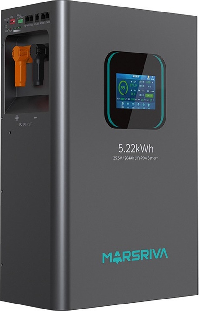 Аккумуляторная батарея Marsriva LiFePO4 battery, 25.6V/204Ah, 5.22KWH (MR-LFP24-200-WMD) фото2
