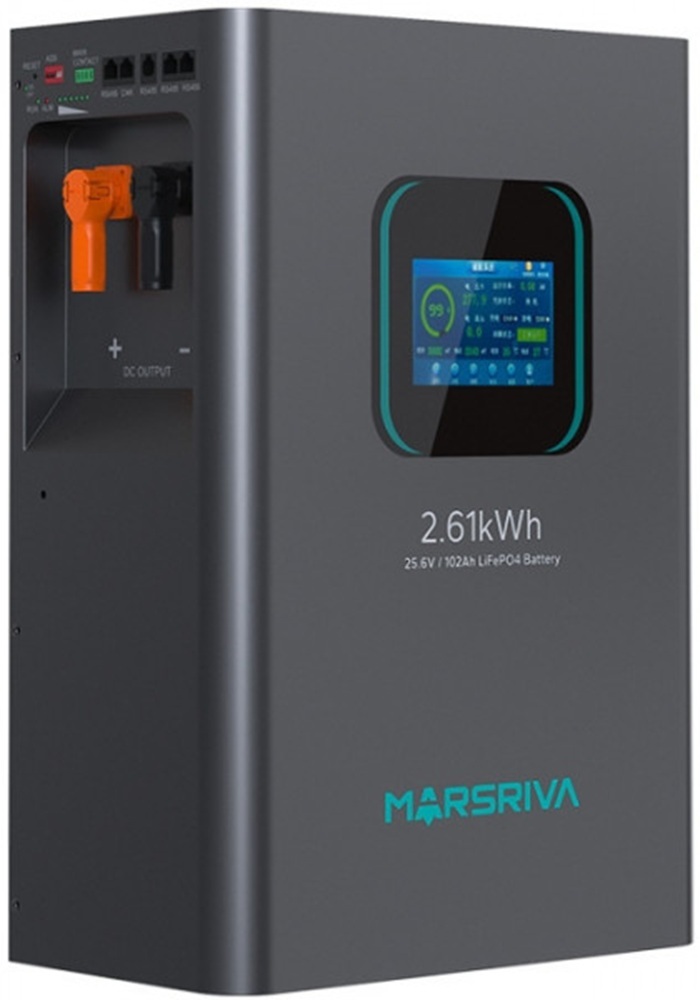 Аккумуляторная батарея Marsriva LiFePO4 battery, 25.6V/102Ah, 2.61KWH (MR-LFP24-100-WMD) фото2