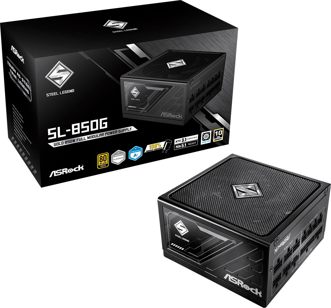 Блок живлення ASROCK 850W Gold (SL-850G) фото