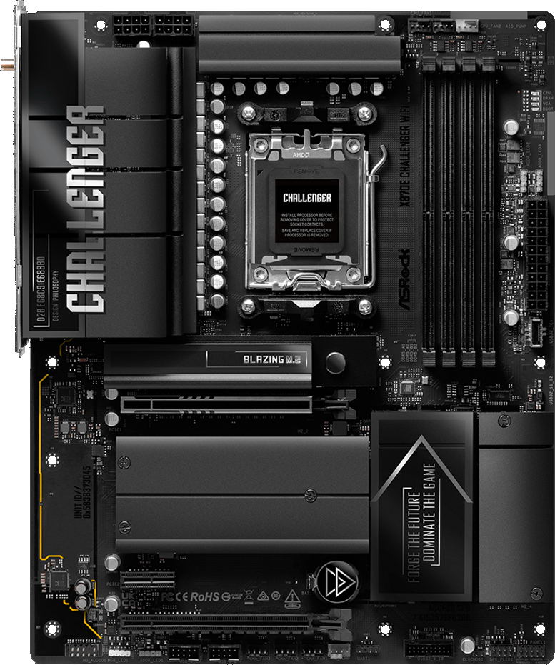 Материнська плата ASRock X870E Challenger WiFi Socket AM5 фото2