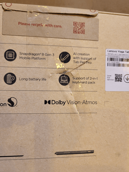 Планшет Lenovo Yoga Tab 12/256 Seashell + Keyboard&Pen (ZAG60180UA) фото4