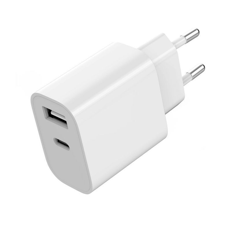 Мережевий зарядний пристрій Gembird 1xUSB-A+1xUSB-C 5V/2.4A 12W (TA-UC-2AC12-01) фото2