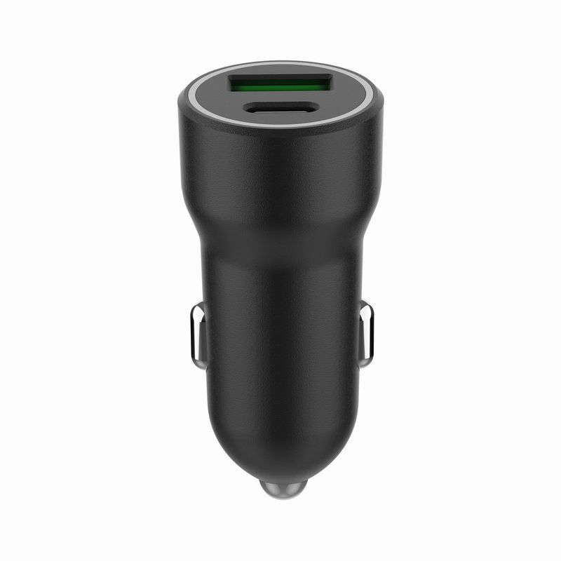 Автомобільний зарядний пристрій Gembird 1xUSB-A (18W QC3.0)+ 1xUSB-C 20W PD (TA-UC-A2PDQC20-CAR-01) фото2