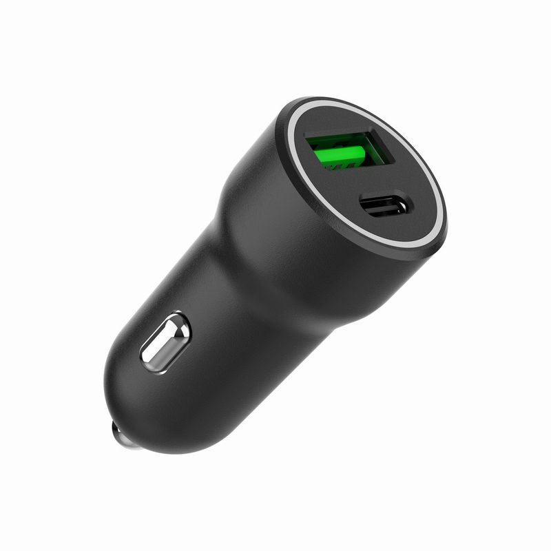 Автомобільний зарядний пристрій Gembird 1xUSB-A (18W QC3.0)+ 1xUSB-C 20W PD (TA-UC-A2PDQC20-CAR-01) фото3