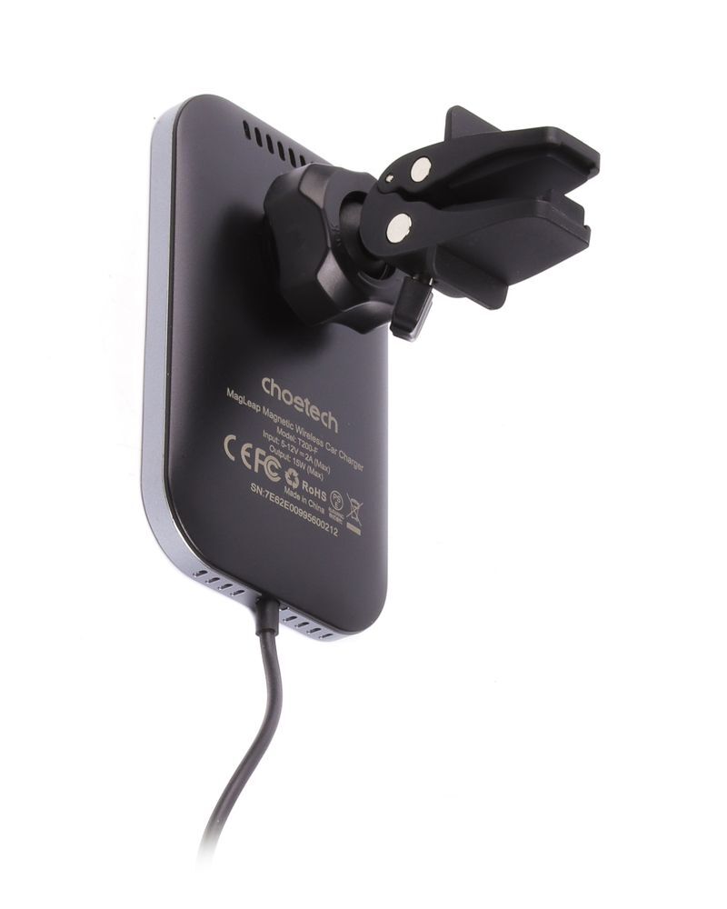 Автомобільний зарядний пристрій Choetech QI 15W MagSafe Black (T200-F-201BK) фото