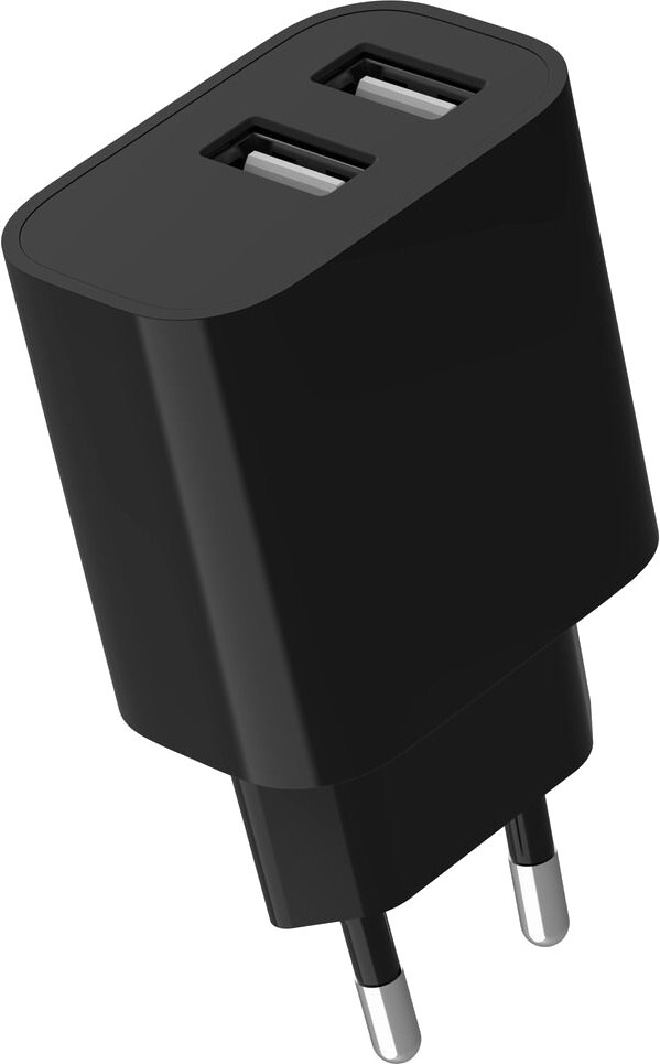 Мережевий зарядний пристрій Gembird 2 USB-A 5V/2.4A (TA-UC-2A12-01-BK) фото2