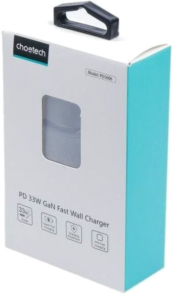 Сетевое зарядное устройство Choetech GaN USB-A/USB-C 33W QC3.0/PD/PPS (PD5006-EU-BK) фото2