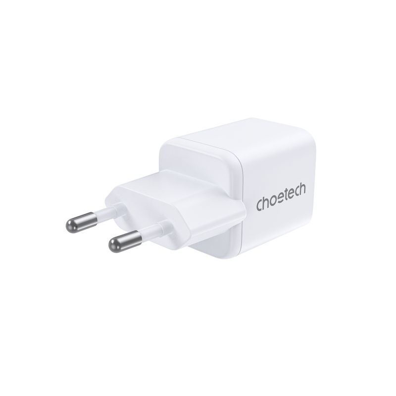 Мережевий зарядний пристрій Choetech USB-A/USB-C 30Вт QC3.0/PD/PPS (PD5012-EU-WH) фото