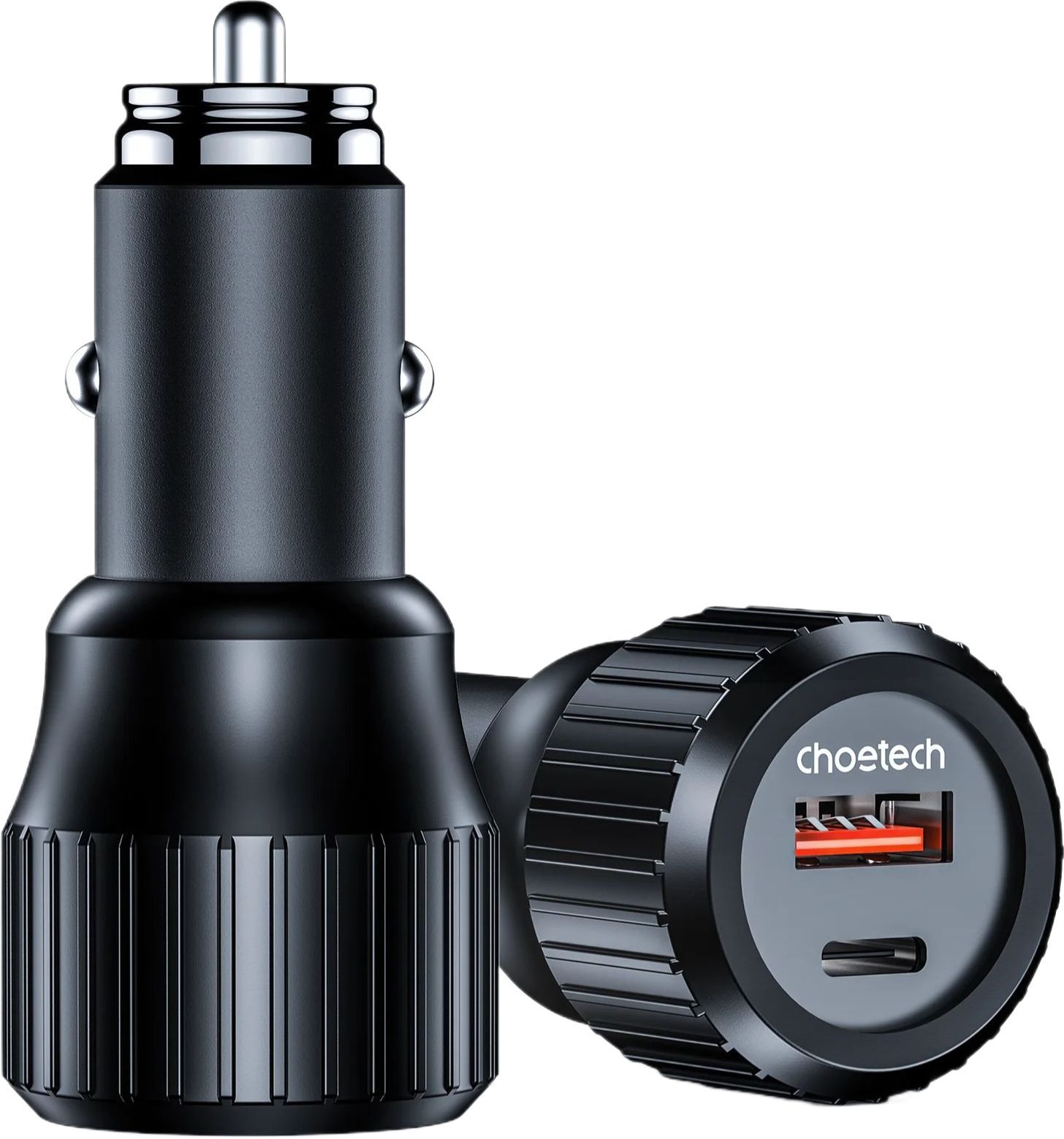 Автомобільний зарядний пристрій CHOETECH TC0010-BK Black фото