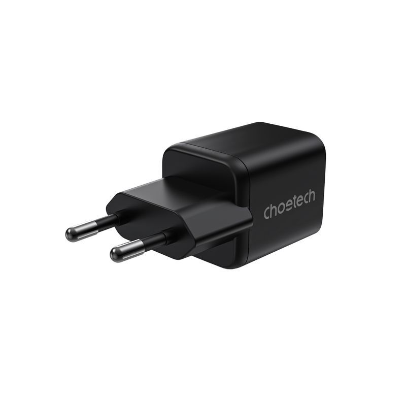 Мережевий зарядний пристрій Choetech USB-A/USB-C 30Вт QC3.0/PD/PPS (PD5012-EU-BK) фото