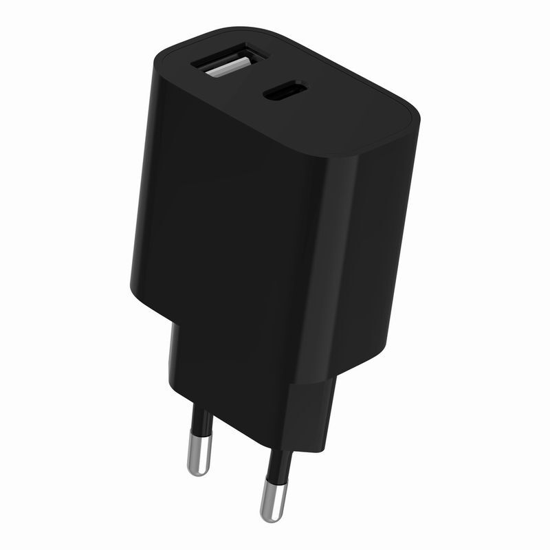 Мережевий зарядний пристрій Gembird 1xUSB-A+1xUSB-C 5V/2.4A (TA-UC-2AC12-01-BK) фото3