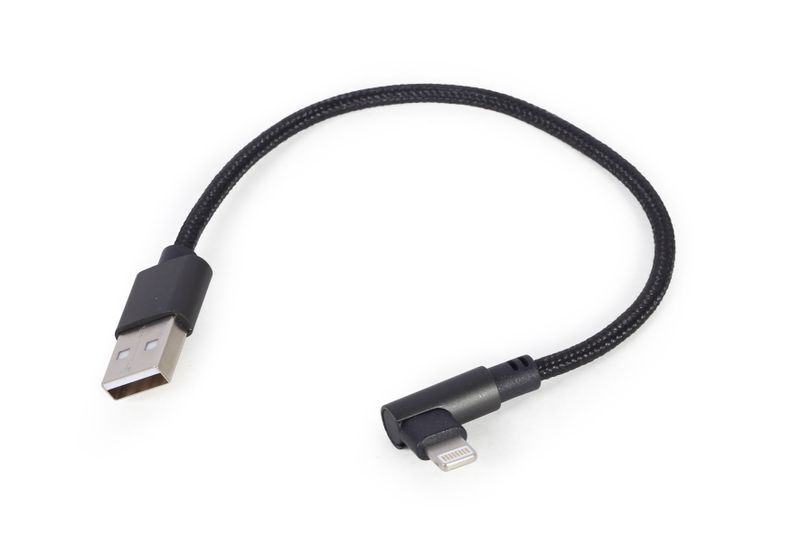 Кабель Cablexpert USB2.0 BM - Lightning 0.2 m Black (CC-USB2-AMLML-0.2M) фото2