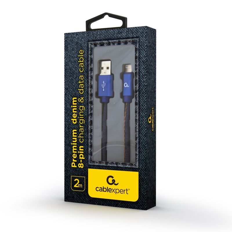 Кабель Cablexpert USB 2.0 - Lightning 2m Blue (CC-USB2J-AMLM-2M-BL) фото2