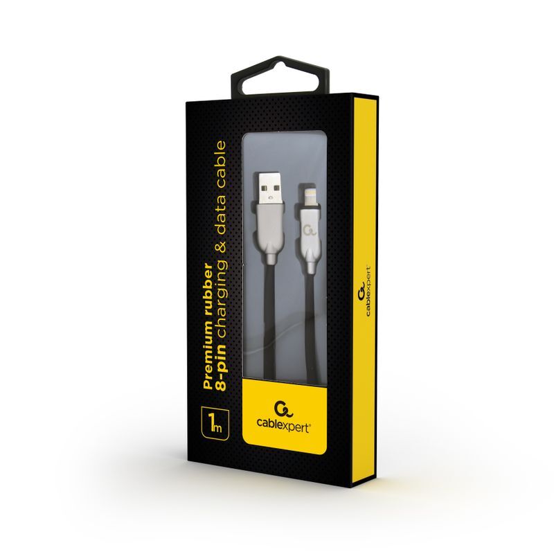 Кабель Cablexpert USB 2.0 A - Lightning 1m Black (CC-USB2R-AMLM-1M) фото2