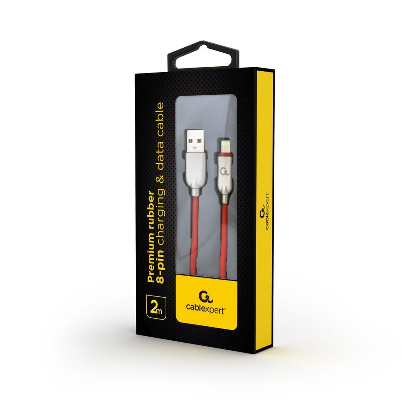 Кабель Cablexpert USB 2.0 - Lightning Premium 2m Red (CC-USB2R-AMLM-2M-R) фото2