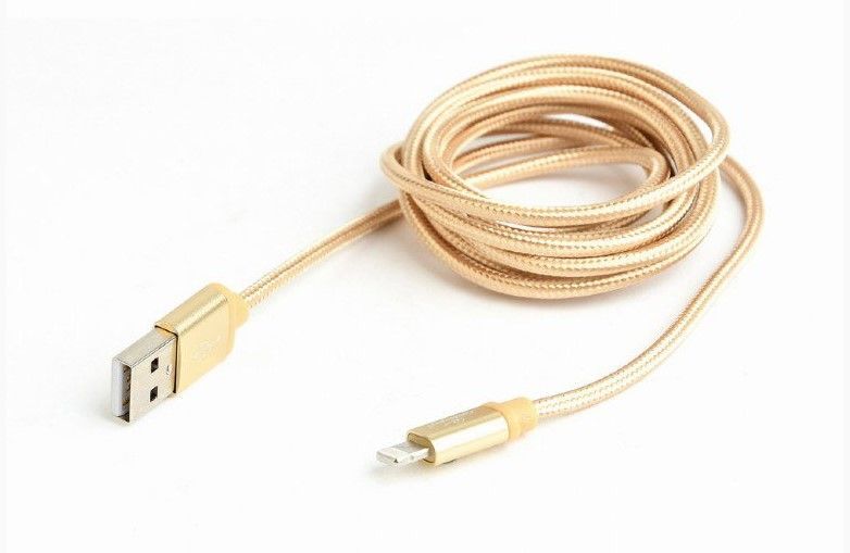 Кабель Cablexpert USB 2.0 - Lightning Gold 1.8m (CCB-mUSB2B-AMLM-6-G) фото2