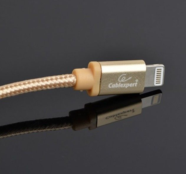Кабель Cablexpert USB 2.0 - Lightning Gold 1.8m (CCB-mUSB2B-AMLM-6-G) фото3