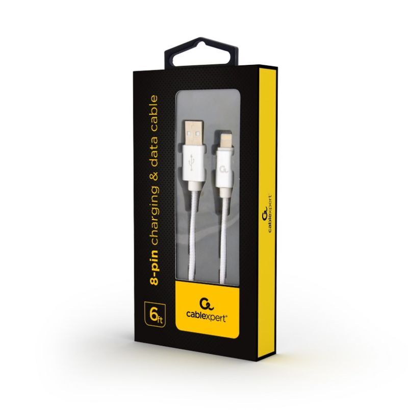 Кабель Cablexpert USB 2.0 - Lightning Silver 1.8m (CCB-mUSB2B-AMLM-6-S) фото4