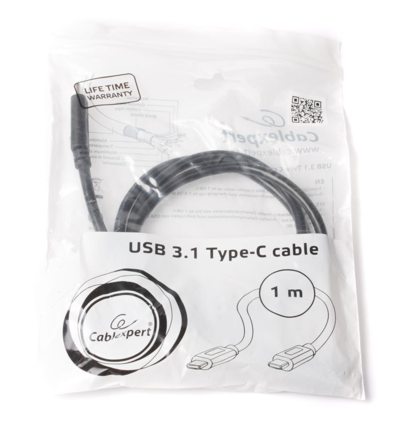Кабель Cablexpert USB 3.1 C/C 1m (CCP-USB3.1-CMCM-1M) фото5