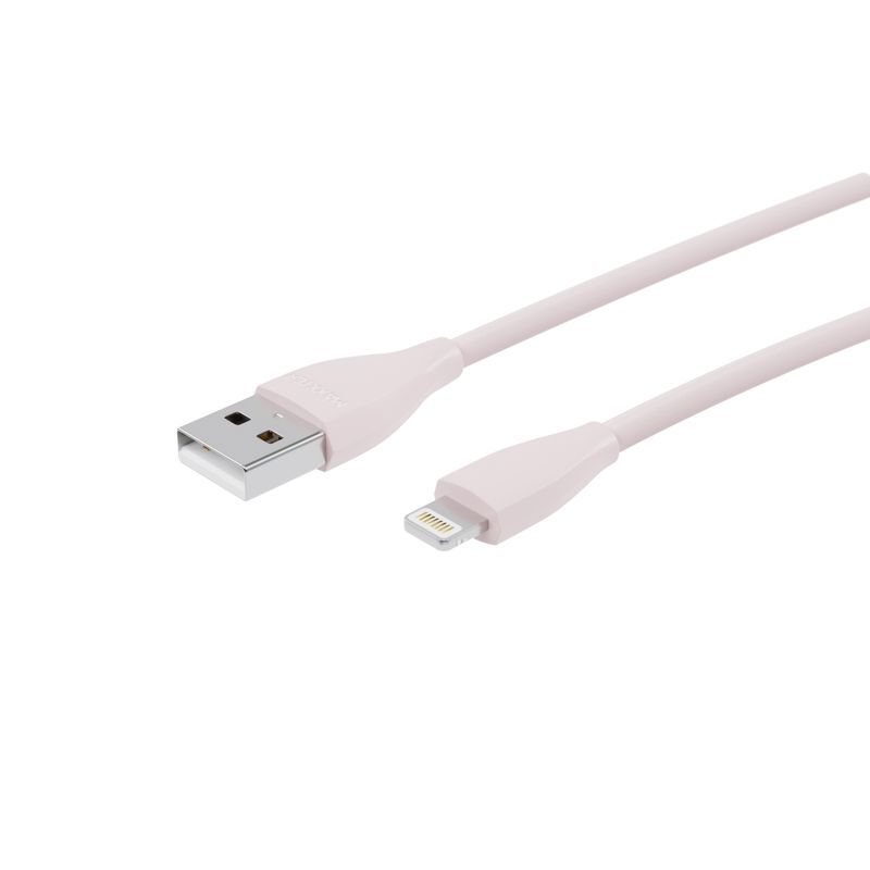 Кабель Maxxter USB-Lightning 1м Pink (UB-L-USB-01GP) фото2