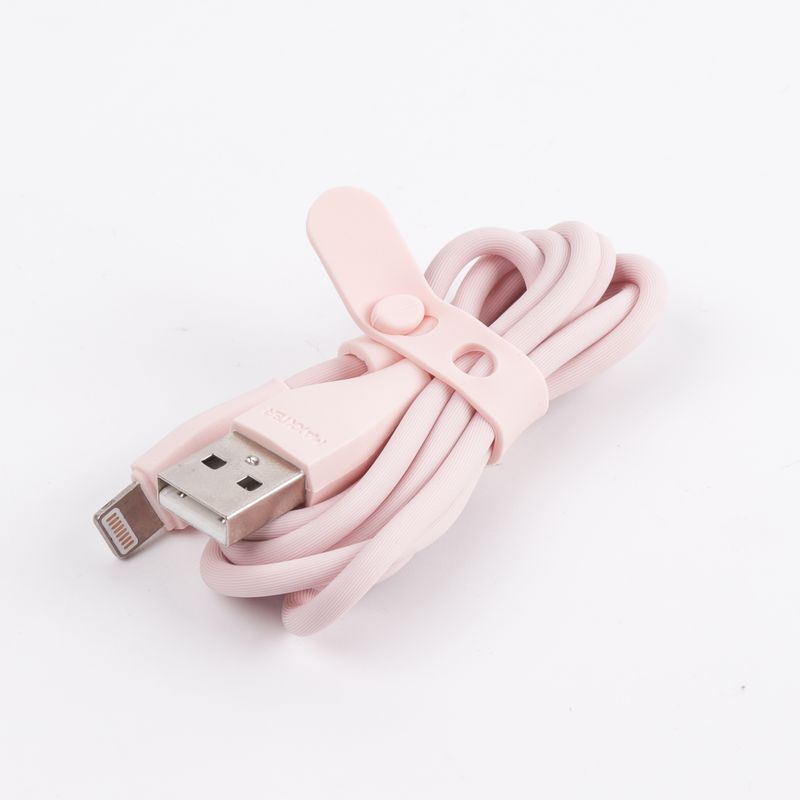 Кабель Maxxter USB-Lightning 1м Pink (UB-L-USB-01GP) фото3