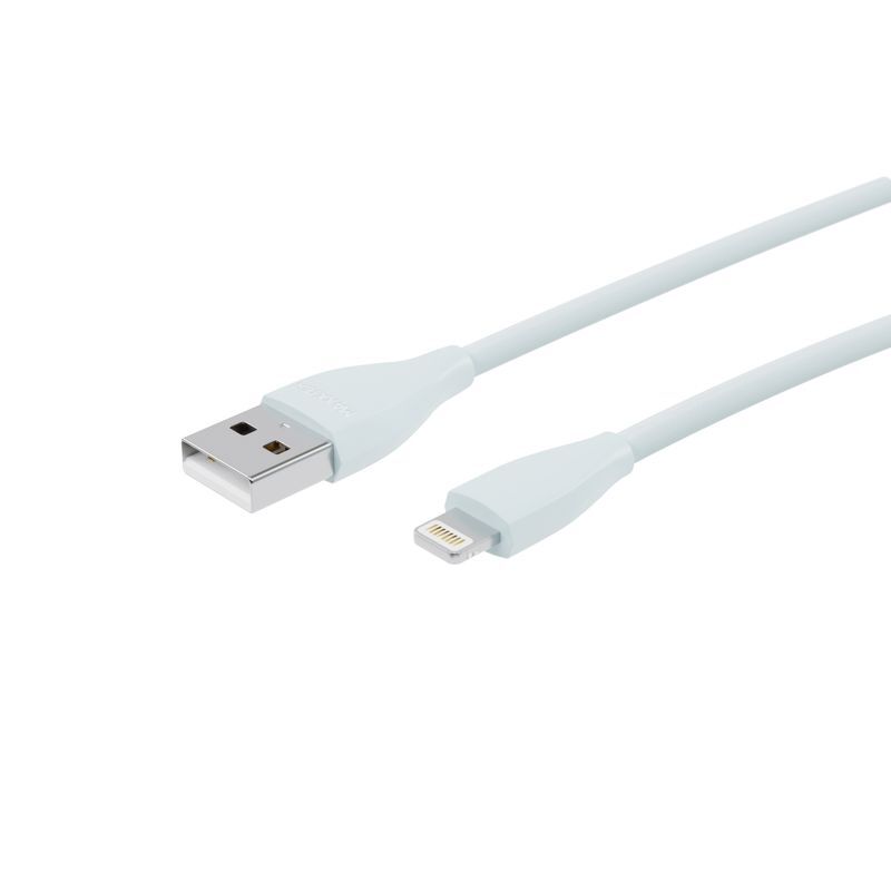 Кабель Maxxter USB-Lightning 1м Mint-Grey (UB-L-USB-01MG) фото2