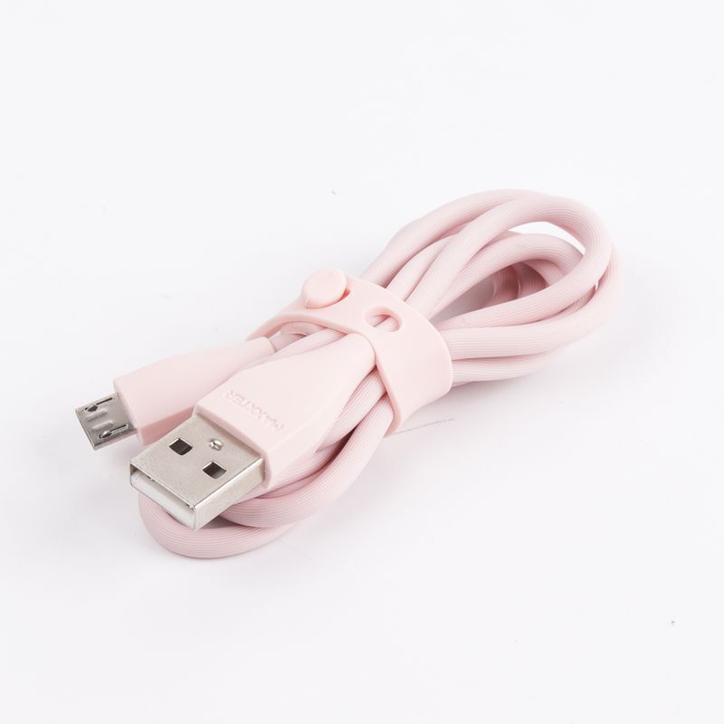 Кабель Maxxter USB-microUSB 1м Pink (UB-M-USB-01GP) фото3