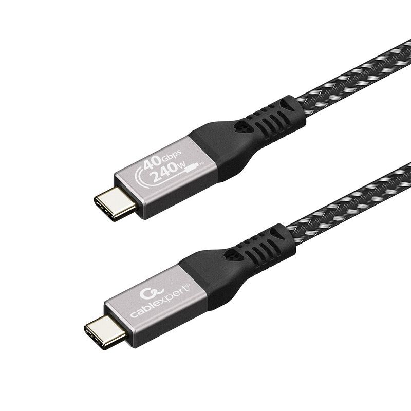 Кабель Cablexpert USB4 40Gbps, 240W (48V5A) 0.5 м (CCBP-USB4-CMCM240-0.5M) фото2