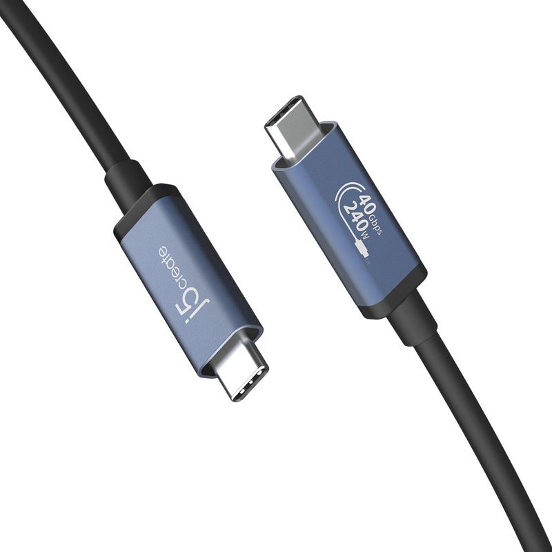 Кабель J5create USB4 40Gbps, 240W, 8K60Hz (JUC29L08-N) фото2
