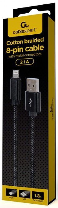 Кабель Cablexpert USB 2.0 А-тато/Lightning (CCDB-mUSB2B-AMLM-6) фото
