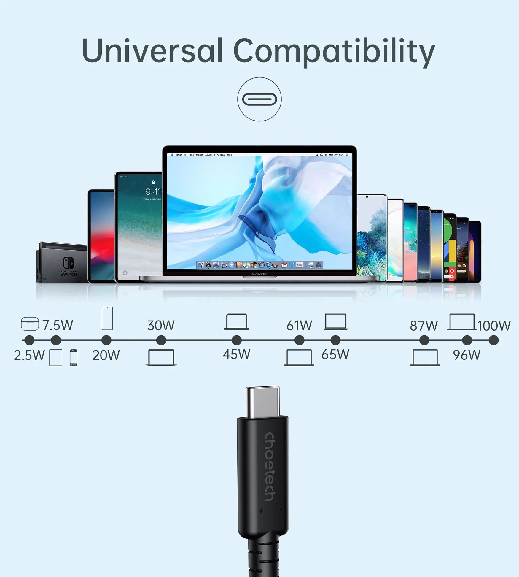 Кабель Choetech XCC-1028-BK фото9