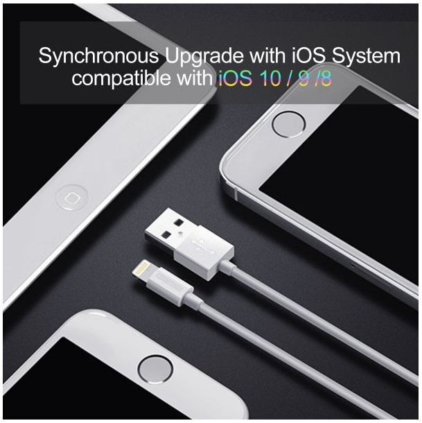 Кабель CHOETECH MFI USB 2.0 (IP0027-BK) фото