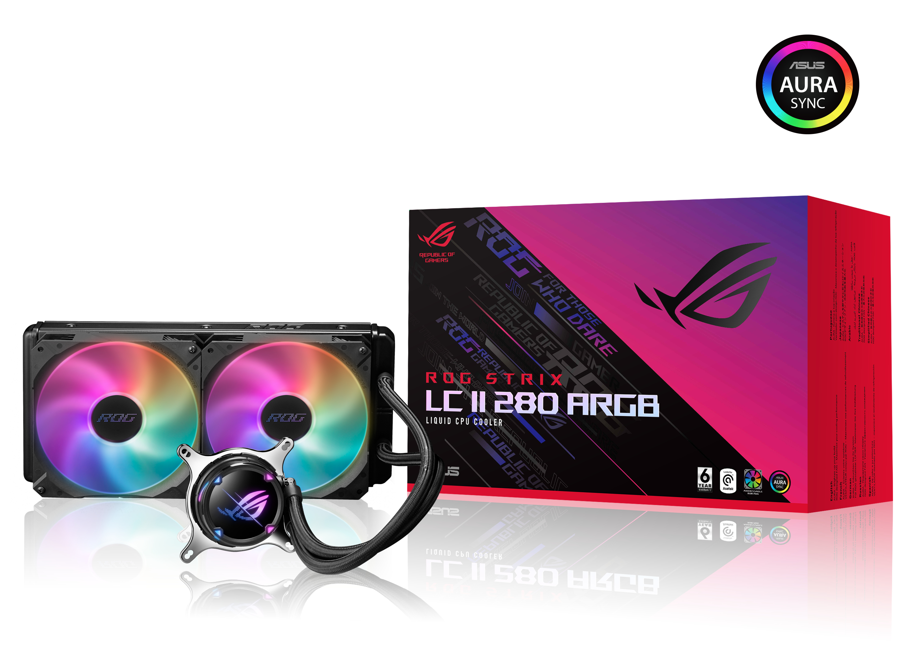 Система рідинного охолодження Asus ROG STRIX LC II 280 ARGB (90RC00C1-M0UAY1) фото2
