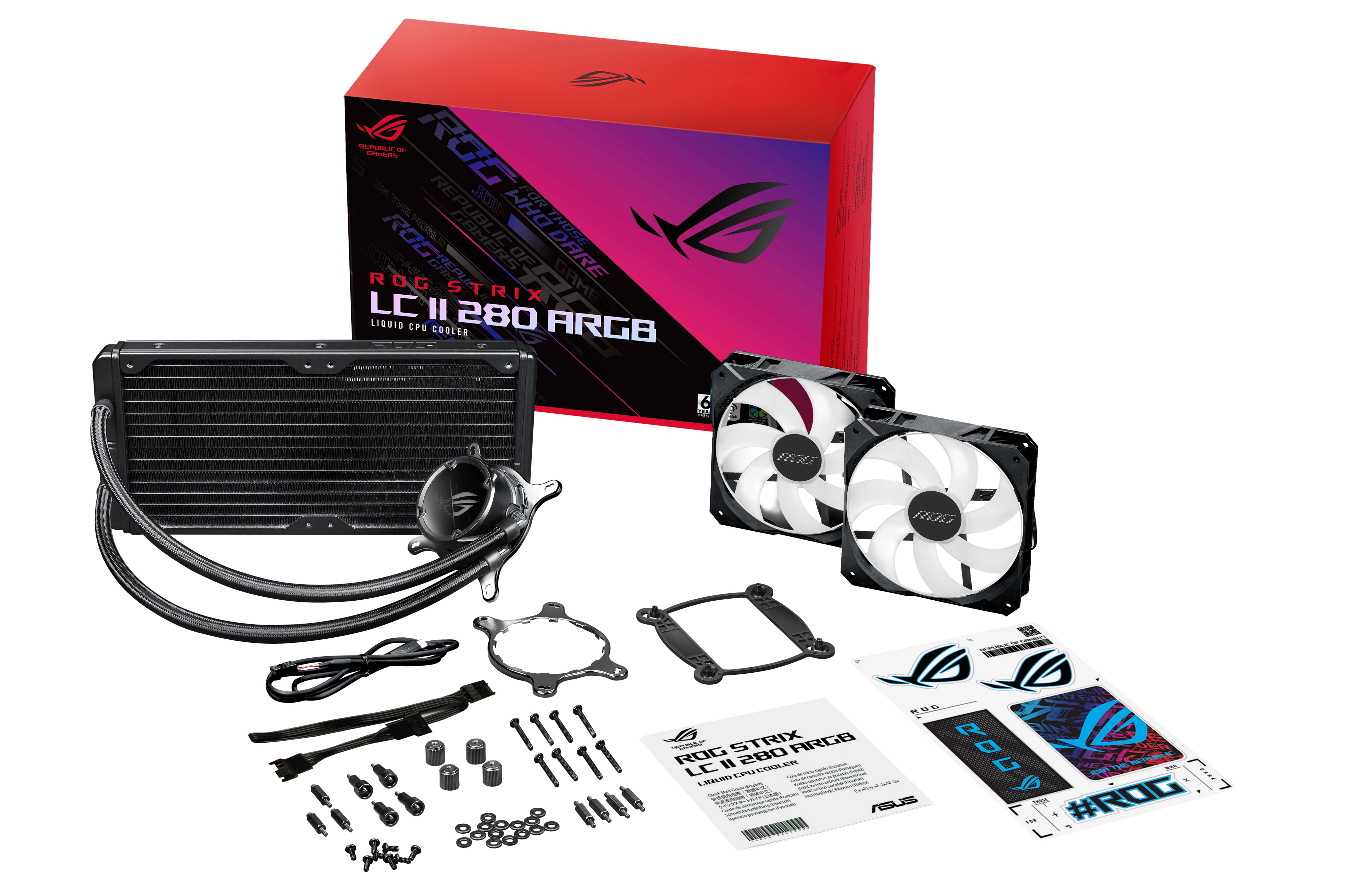 Система рідинного охолодження Asus ROG STRIX LC II 280 ARGB (90RC00C1-M0UAY1) фото5