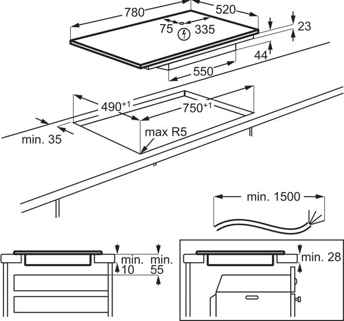 Варильна поверхня індукційна Electrolux EIV83443CT фото2