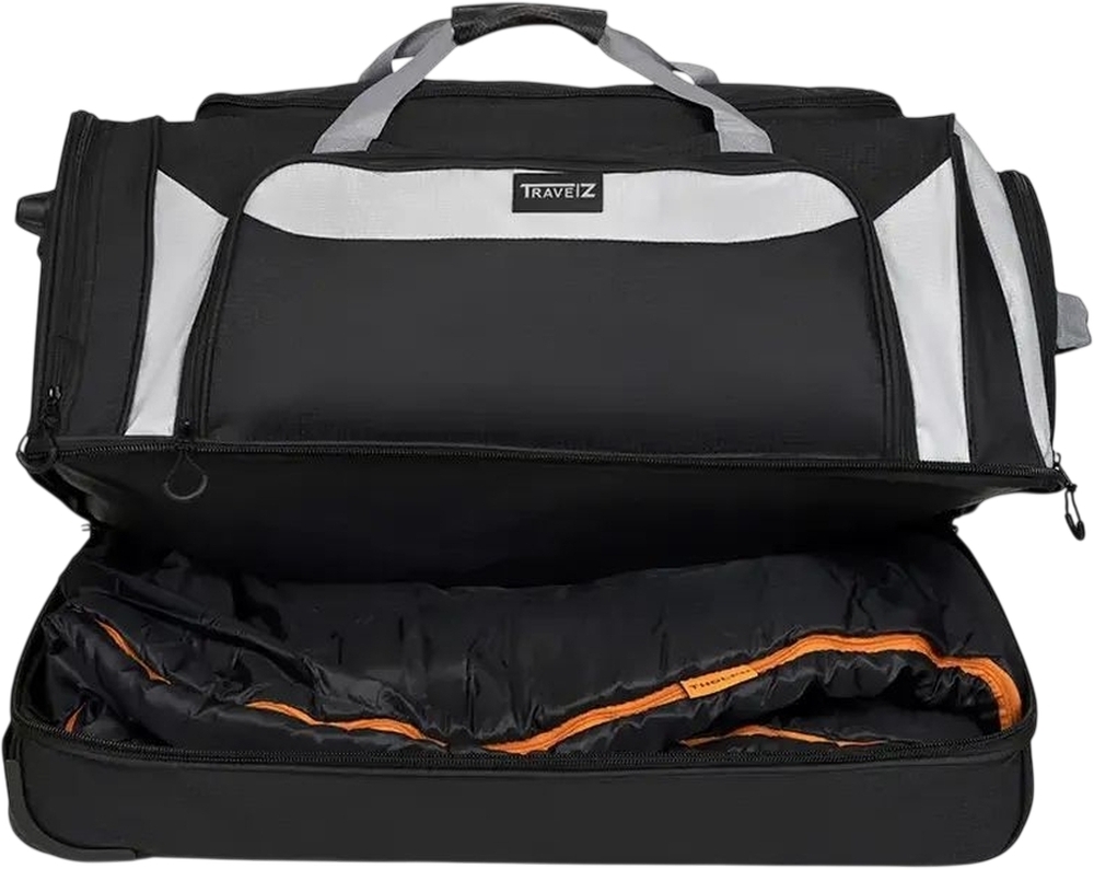 Сумка дорожная на колесах TravelZ Wheelbag Doubleloader black 96L (603098) фото4
