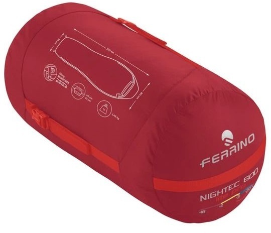 Спальный мешок Ferrino Nightec Lite Pro 600M -3°C Red (86708NRR) фото