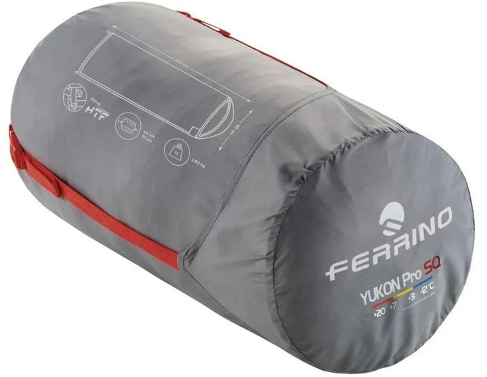 Спальный мешок Ferrino Yukon Pro SQ +3°C Red (86360NRR) фото