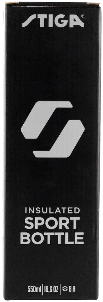 Пляшка для води Stiga Water Bottle Steel Black, 550ml (2905-0101-55) фото2