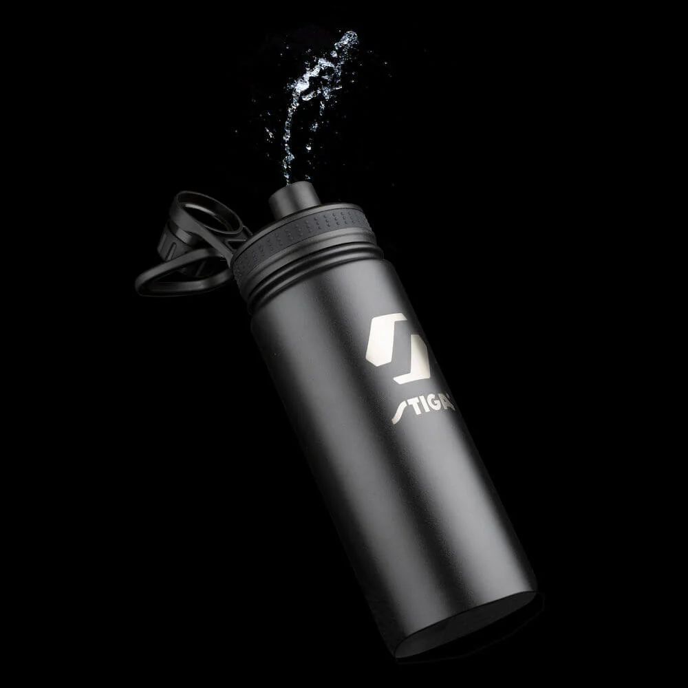 Пляшка для води Stiga Water Bottle Steel Black, 550ml (2905-0101-55) фото3