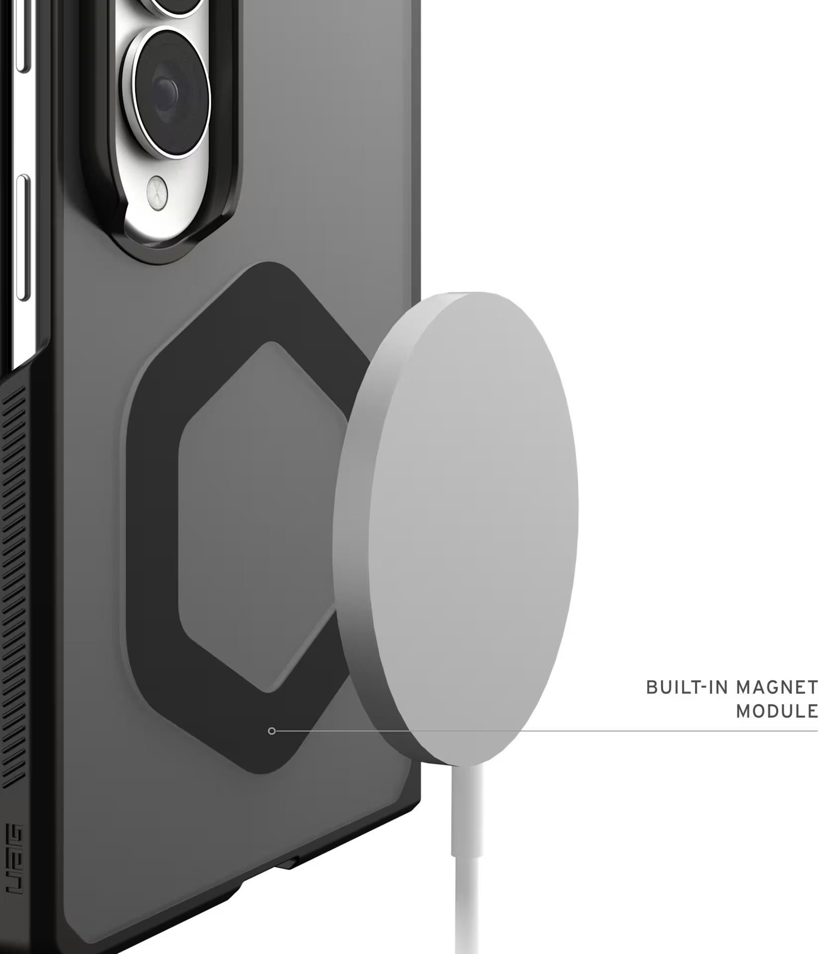 Чехол UAG для Samsung Galaxy Fold8, Mouve with Magnet, Ash (214562113131) фото3
